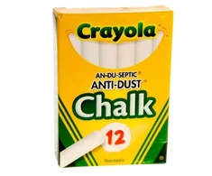 Pro Eximp Crayola, Inc. CRAYOLA SCHOOL CHALK balta 12 vnt piešimui ir rašymui, netoksiška