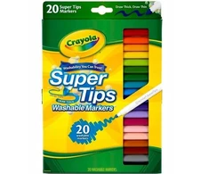 Crayola, Inc. CRAYOLA Super Tips 20 vnt. Pisaki zmywalne vaikams markery flamastry