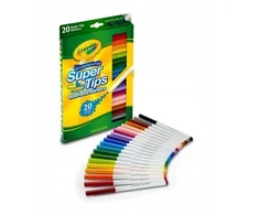 Crayola, Inc. CRAYOLA Super Tips 20 vnt. Pisaki zmywalne vaikams markery flamastry