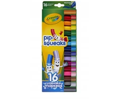 Crayola, Inc. Plaunamieji Vaikiški Žymekliai "Pip-Squeaks" 16 Spalvų "Crayola" 1 Vnt.