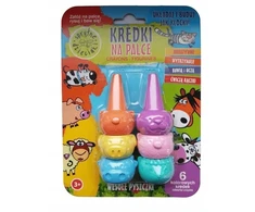 Crayons ESTETICA Smart Kids pirštų kreidelės „Happy Bees“ 6 vnt.