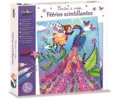 Crea Lign' Glitter Fairies kūrybinis rinkinys mergaitėms +5