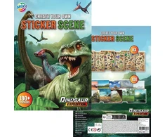 Creative A4 formato Dino lipdukų knyga - Grafix