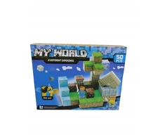 Rozne Ciekawe Creative Block rinkinys – 50 vnt | 3D pasaulis | Pastatas + figūros