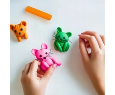 Creative Deco plastilinas vaikams, 12 spalvų, 800g – n džiūstanti, saugi ir netoksiška modeliavimo masė