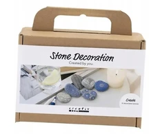 Creative - Mini Craft Kit Stone Decoration, mėlynas, 1 pakuotė - ()