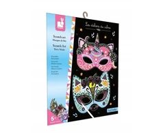 Creative Scratch-off Masks Carnival 5+ Janod