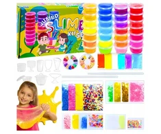 Creative SLIME MAKING KIT, gleivių gamykla, GLITTER BEADS XXL 120in1