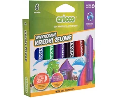 Cricco 3in1 akvarelinės kreidelės, pastelinės, 6 spalvos