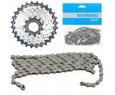 CS-HG400-7 7 greičių kasetė 11-28T + CN-HG40 grandinėlė Shimano rinkinys
