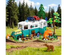 Cubimana Blocks HOUSE BUS WILD ADVENTURE LED DOVANŲ RINKINYS VAIKAMS 1392 vnt.