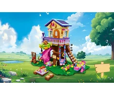 Cubimana Blocks TREE HOUSE LED SLIDE ŽAISLAI MERGAITĖS DOVANA 618vnt.