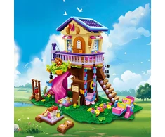 Cubimana Blocks TREE HOUSE LED SLIDE ŽAISLAI MERGAITĖS DOVANA 618vnt.