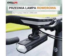 CYCLAMI BR500 500LM USB priekinis dviračio žibintas