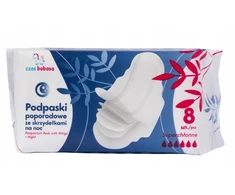 Czas Bobasa Įklotai PO Gimdymo SU SPARNU NAKTINIŲ ĮKLALŲ 8 vnt MAXI