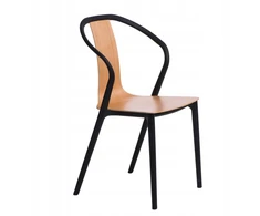D2.Design Bella kėdė juoda/natūrali (dydis: universalus)