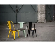D2.Design Paris Wood kėdė, juoda, natūrali pušis (Dydis: universalus)