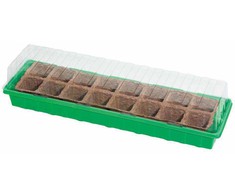 Daigykla-šiltnamis L PLUS, 54 x 15 x 12 cm, su Ø 6 x 16 suyrančia daigykla 1,00 VNT