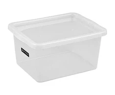 Daiktadėžė PLAST TEAM BASIC BOX, su dangčiu, 33 x 42,5 x 21,3 cm, 20 L