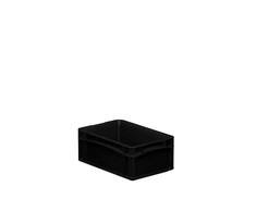 Daiktų laikymo dėžė Eurobox system 30x20xh12 cm, juoda, 5,1 l
