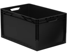 Daiktų laikymo dėžė Eurobox system 40x30xh12 cm, juoda, 11,4 l