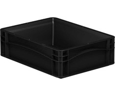 Daiktų laikymo dėžė Eurobox system 40x30xh12 cm, juoda, 11,4 l