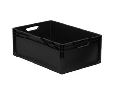 Daiktų laikymo dėžė Eurobox system 60x40xh22 cm, juoda, 42 l