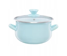 Dajar 35064 Emaliuotas puodas su dangteliu Pyza mint 20 cm 3,8 l EMALIA OLKUSZ