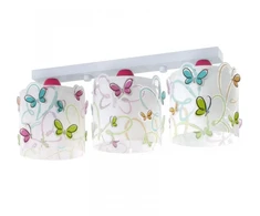 Lubinis šviestuvas DALBER Lampa Butterfly Listwa 3 Żarówki led motyle