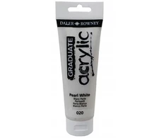 Daler Rowney akriliniai dažai Graduate 020 Pearl Baltas, 120 ml