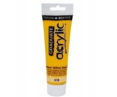 Daler Rowney Akriliniai dažai Graduate Acrylic 120ml - Kadmio geltonumo atspalvis