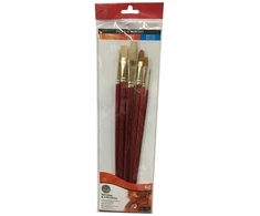 Daler Rowney Baltas Bristle 6 vnt. teptukų rinkinys