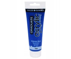 Daler Rowney Graduate akriliniai dažai, 120 ml, Phthalo Mėlyna