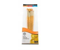DALER ROWNEY Rinkinys 5 pędzli do farb akrylowych TAKLON #502
