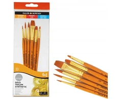 Daler Rowney Teptuku Nr. 1 sintetika, 6 vnt.