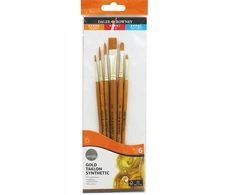 Daler Rowney Teptuku Nr. 1 sintetika, 6 vnt.