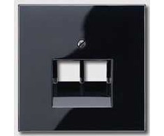 Jung Dangtelis tel./komp. lizdo LS969-2UASW, juodas