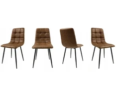 Dankor Design 4 CONIAK MINKŠTOS KĖDĖS MODERNĖS LOFTAS SVETAINĖS KĖDĖS Juodas DEN LEGS