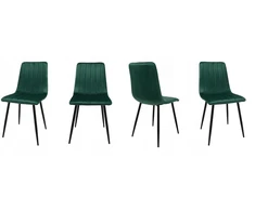 Dankor Design 4 DankorDesign AXA buteliuko žalių kėdžių rinkinys