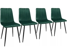 Dankor Design 4 DankorDesign AXA buteliuko žalių kėdžių rinkinys