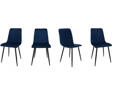 Dankor Design 4 DankorDesign AXA kėdžių rinkinys, tamsiai mėlynas