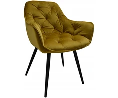 DANKOR DESIGN ARTEN VELVET GOLD fotelis