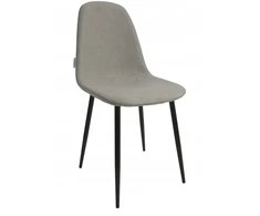 Dankor Design DankorDesign DSW audinio kėdė, smėlio spalvos, grafito metalinės kojos