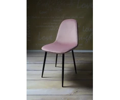 Dankor Design dsw veliūrinė kėdė, purvinai rožinė, juoda