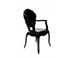 Dankor Design GLAMOUR fotelis, baltas polikarbonatas
