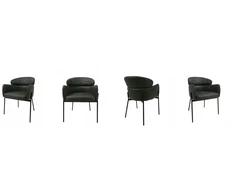 Dankor Design MINŠTA AKSOMINĖ KĖDĖ, FOTOLIS SVETAINEI, VALGOMAI, MODERNUS PALOFTAS, DYGTAS