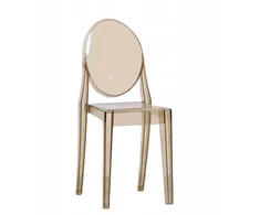 Dankor Design Victoria Ghost gintarinė skaidri glamūrinė kėdė moderni gintarinė HIT