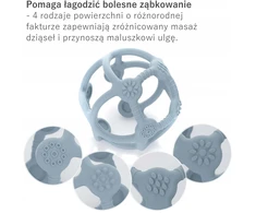 Dantis dantimis ir sensorinis kamuoliukas 2in1 REER