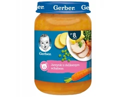 Daržovių vakarienė su švelnia kiaulienos nugarine nuo 8 mėnesių 190 g Gerber