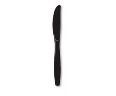 Kreispack Vienkartiniai peiliai SUPERIOR,PS, juodi, 17 cm, 50 vnt.